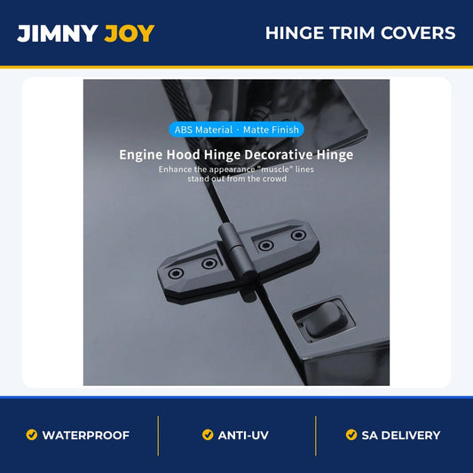 Jimny Door & Hood Hinge Trim Covers (2 Pack) 🔩