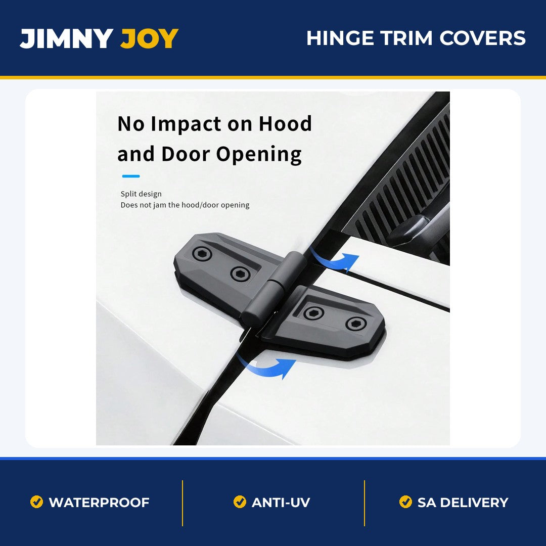 Jimny Door & Hood Hinge Trim Covers (2 Pack) 🔩