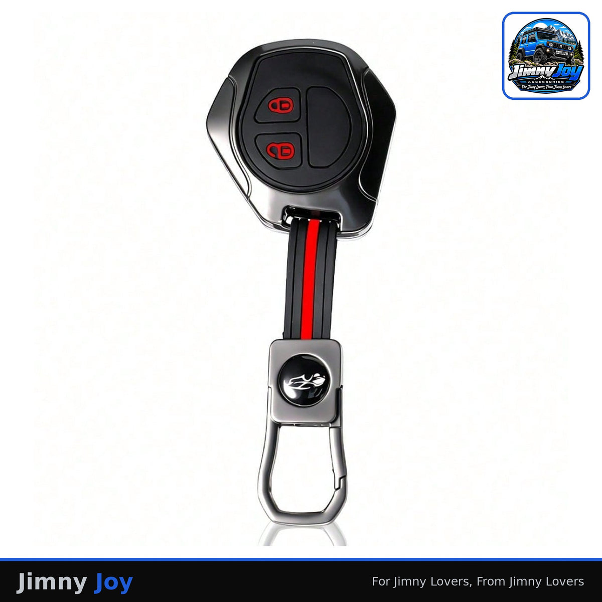 Jimny Joy Zinc Alloy & Silicone Key Case – Suzuki 2-Button 🔑