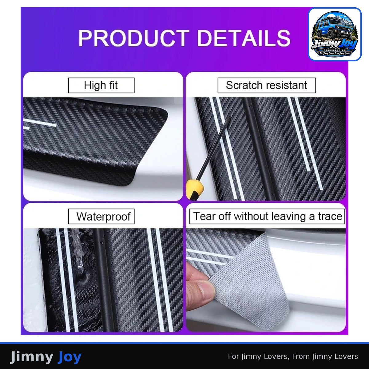 Jimny Joy Carbon Fibre Sill & Tailgate Protector Strips 🏁
