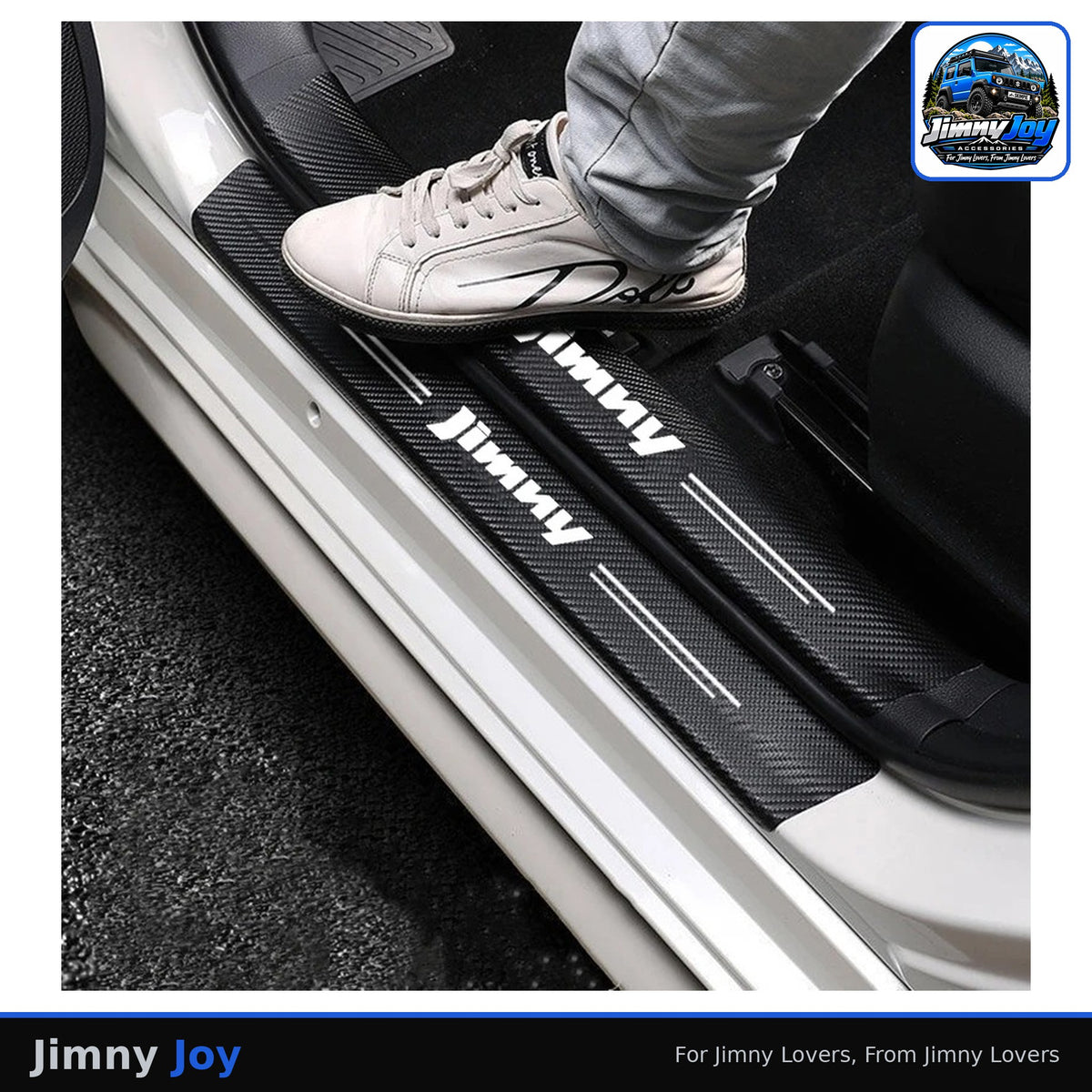 Jimny Joy Carbon Fibre Sill & Tailgate Protector Strips 🏁