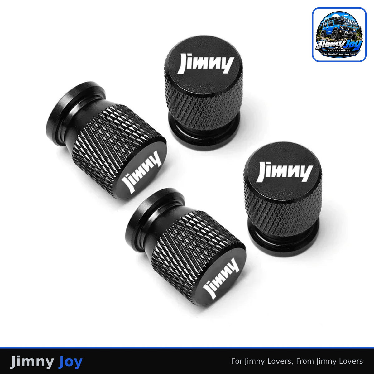 Jimny Joy CNC Metal Tyre Valve Caps – Set of 4 🛞