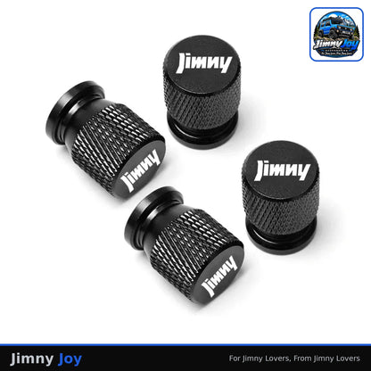 Jimny Joy CNC Metal Tyre Valve Caps – Set of 4 🛞