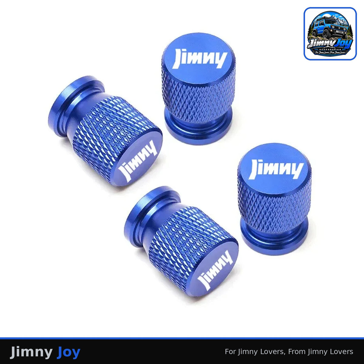 Jimny Joy CNC Metal Tyre Valve Caps – Set of 4 🛞