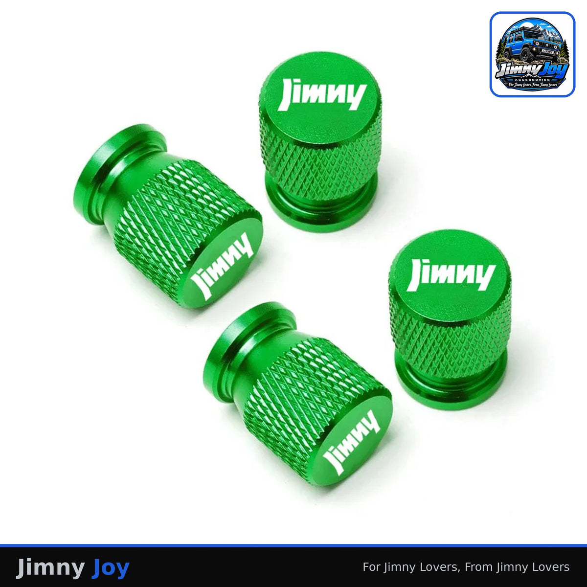 Jimny Joy CNC Metal Tyre Valve Caps – Set of 4 🛞
