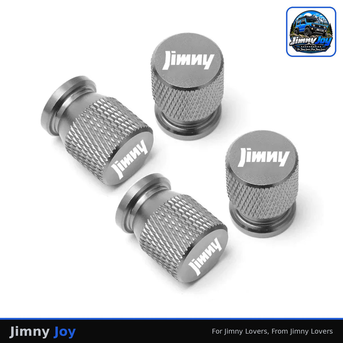 Jimny Joy CNC Metal Tyre Valve Caps – Set of 4 🛞