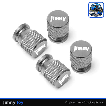 Jimny Joy CNC Metal Tyre Valve Caps – Set of 4 🛞